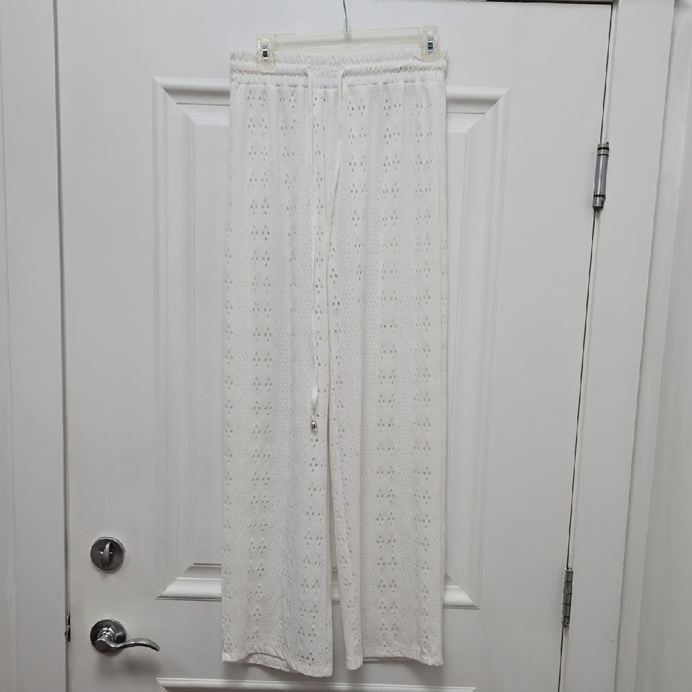 Saint Tropez West White Eyelet Pants